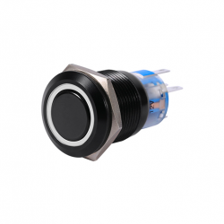 19mm 12V LED carro impermeável auto-bloqueio trava botão de pressão