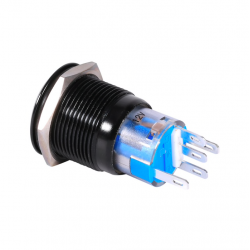 19mm 12V LED carro impermeável auto-bloqueio trava botão de pressão