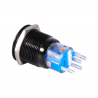 19mm 12V LED carro impermeável auto-bloqueio trava botão de pressão