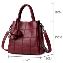 Bolsa de ombro de couro genuíno