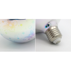 A60 G95 G125 4W E27 3D lâmpada LED
