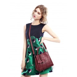 Bolsa de ombro de couro genuíno