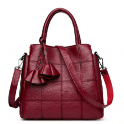 Bolsa de ombro de couro genuíno
