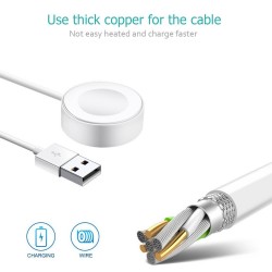 Cabo USB com carregador sem fio magnético para Apple Watch
