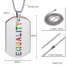 EQUALITY double layer pendant necklace unisexNecklaces