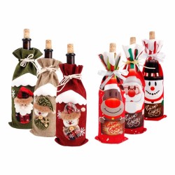 Toalha de cobertura de vinho de garrafa de Natal