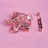 broche de flor de cristal