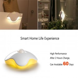 Luz noturna recarregável USB LED com sensor de movimento