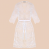 Laço completo transparente camisa de noite - robe