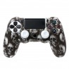 PS4 Pro Slim Caso da capa do tapete de silicone do controlador & 2 gomas de joystick