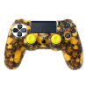 PS4 Pro Slim Caso da capa do tapete de silicone do controlador & 2 gomas de joystick
