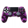 PS4 Pro Slim Caso da capa do tapete de silicone do controlador & 2 gomas de joystick