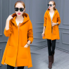 Long hooded coat fleece jacketJackets