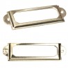 Antique brass furniture metal handle - frame label holder - 10 piecesFurniture