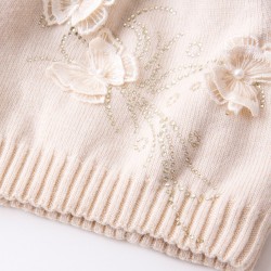 Chapéu de lã de pompom de pele de raposa natural