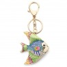 Crystal & enamel fish keyring keychainKeyrings