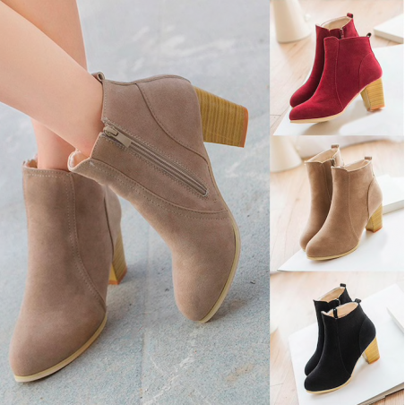 Botas de tornozelo nubuck feminino