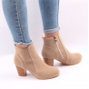 Botas de tornozelo nubuck feminino