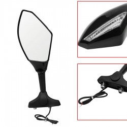 Espelhos retrovisores de luz de sinal de volta de motocicleta LED para Yamaha Yzf Fzr 600 1000 R1 R6 FZ1 FZ6