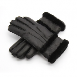Genuine leather & cashmere & fur warm glovesGloves