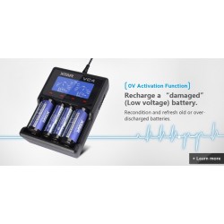 XTAR VC4 battery charger 20700 18650 21700 14650 17335 17670 18490 10440 14500 16340 17500 18350 18500 18700 22650 25500 3265...
