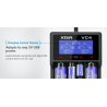 XTAR VC4 battery charger 20700 18650 21700 14650 17335 17670 18490 10440 14500 16340 17500 18350 18500 18700 22650 25500 3265...