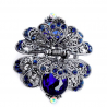 Crystal flower & butterfly - vintage hair clipHair clips