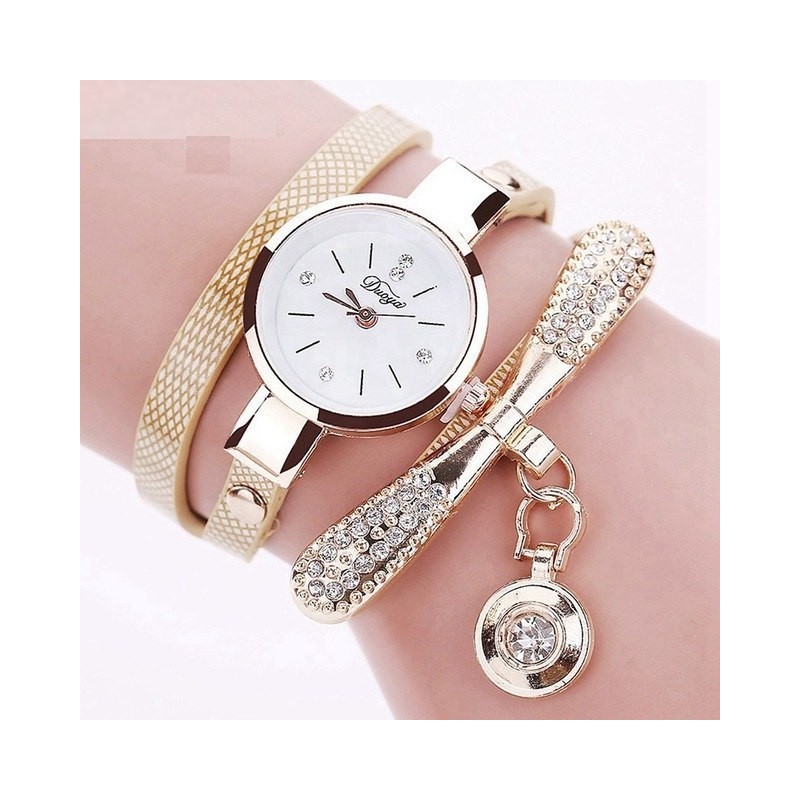 pulseira vintage relógio de quartzo cristal
