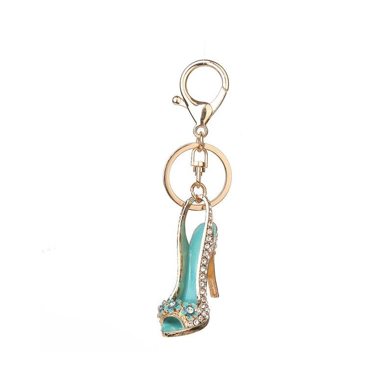 Sapato de salto alto cristal - chaveiro