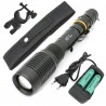 9000lm T6 L2 conduziu a lâmpada de luz de bicicleta de tocha zoomable