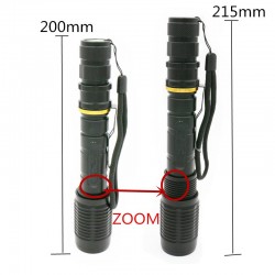 9000lm T6 L2 conduziu a lâmpada de luz de bicicleta de tocha zoomable