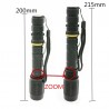 9000lm T6 L2 conduziu a lâmpada de luz de bicicleta de tocha zoomable