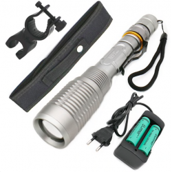 9000lm T6 L2 conduziu a lâmpada de luz de bicicleta de tocha zoomable
