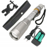 9000lm T6 L2 conduziu a lâmpada de luz de bicicleta de tocha zoomable
