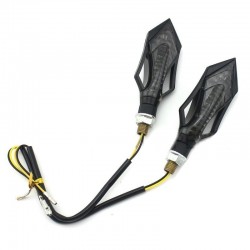 Motocicleta - "trotinette" LED acender luz de sinal com seta 4 pcs