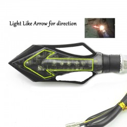 Motocicleta - "trotinette" LED acender luz de sinal com seta 4 pcs