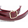 Elegante conjunto de saco de couro brilhante de 3 peças