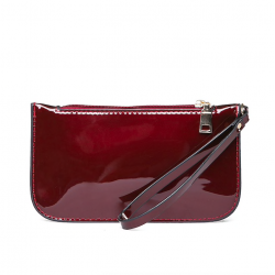 Elegante conjunto de saco de couro brilhante de 3 peças