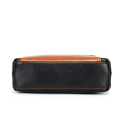 Bolsa de couro genuíno e crossbody