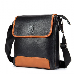 Bolsa de couro genuíno e crossbody