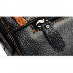 Bolsa de couro genuíno e crossbody