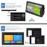 Android 9 - DIN-2 car radio - 7'' touch screen - GPS - Bluetooth - FM - WIFI -MP3 - MirrorlinkRadio
