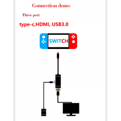 Nintendo Switch USB type C adapter charging dock USB 3.0 HD TV HDMI converter cable transferSwitch