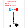 Nintendo Switch USB type C adapter charging dock USB 3.0 HD TV HDMI converter cable transferSwitch
