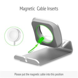 Estação da doca de carregamento de metal - suporte para Apple Watch 5/4/3/2/1 - titular