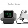 Estação da doca de carregamento de metal - suporte para Apple Watch 5/4/3/2/1 - titular