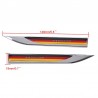 Germany - Italy - England - France - US - Swedish - Canada flag - metal car sticker - 2 piecesStickers