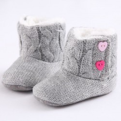 Recém-nascido - botas de malha quente do bebê - sapatos