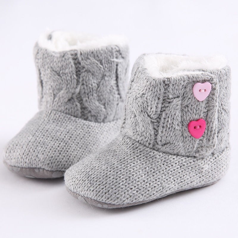Recém-nascido - botas de malha quente do bebê - sapatos