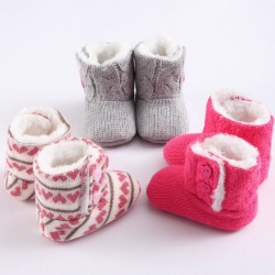 Recém-nascido - botas de malha quente do bebê - sapatos